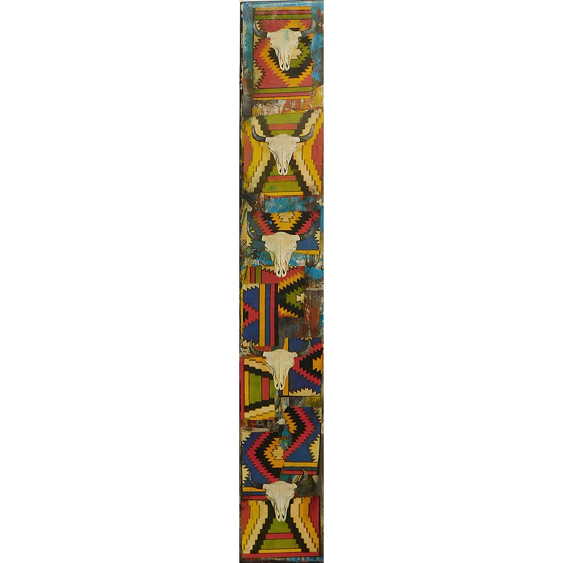 Newmna, Dave. Mixed Media Painting “Five Skulls" — view 2