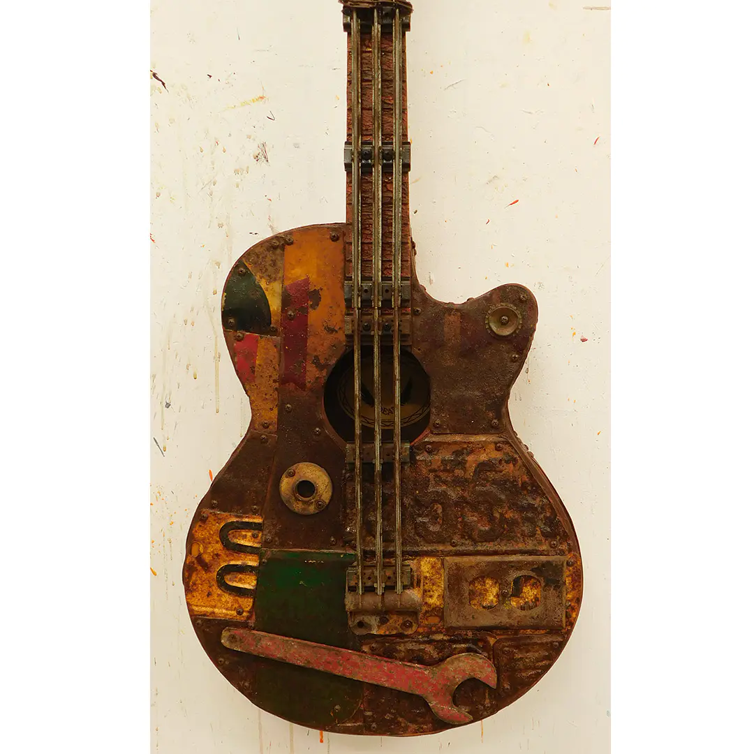 Newman, Dave Mixed Media Guitar "Mr. Rusty"