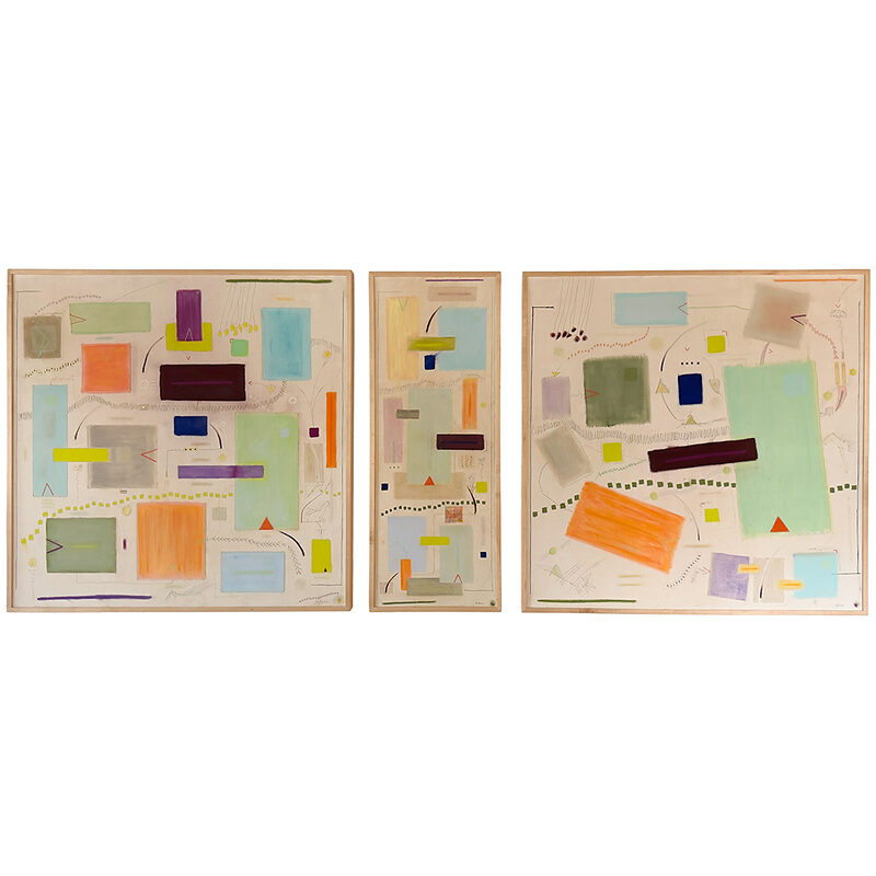 Rovner, Rovner Mixed Media Triptych
