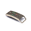 Loloma, Charles Sterling Silver Belt Buckle "Tufa Cast Turquoise and Coral"